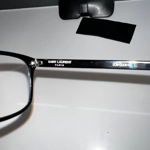 Saint Laurent Black Designer Eyeglasses - Picture 4 of 10